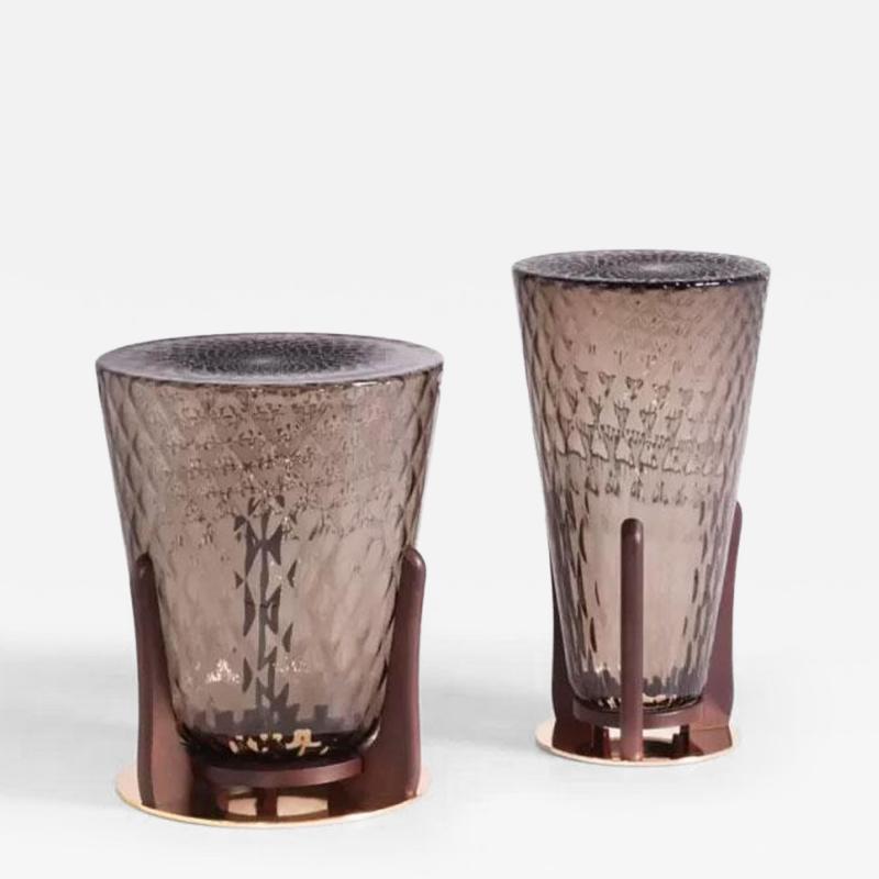  Opera Vertex Conical Blown Glass Tables