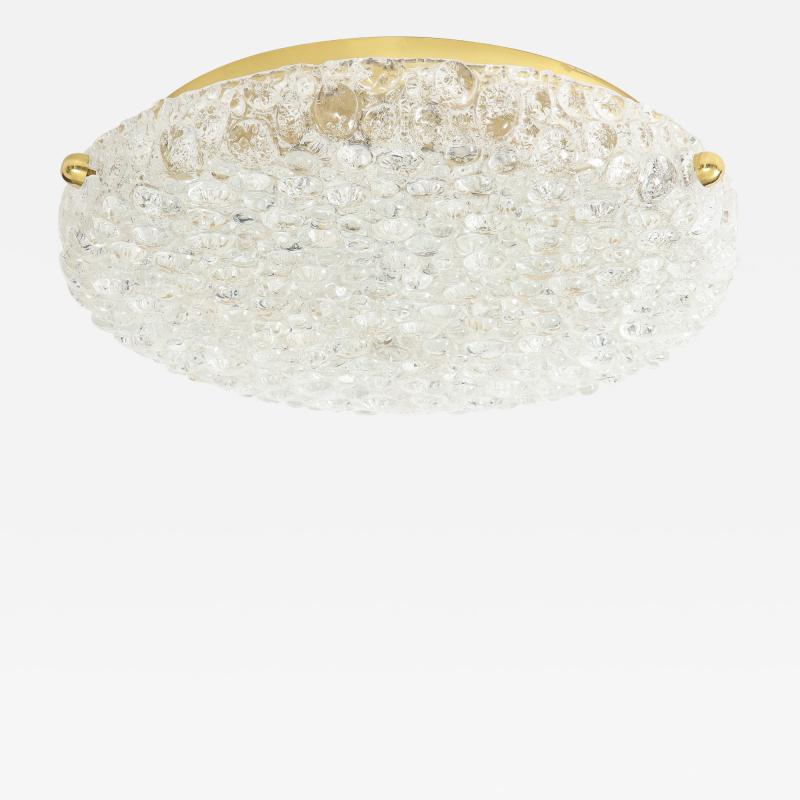  Orrefors Orrefors Crystal Bubble Textured Flushmount