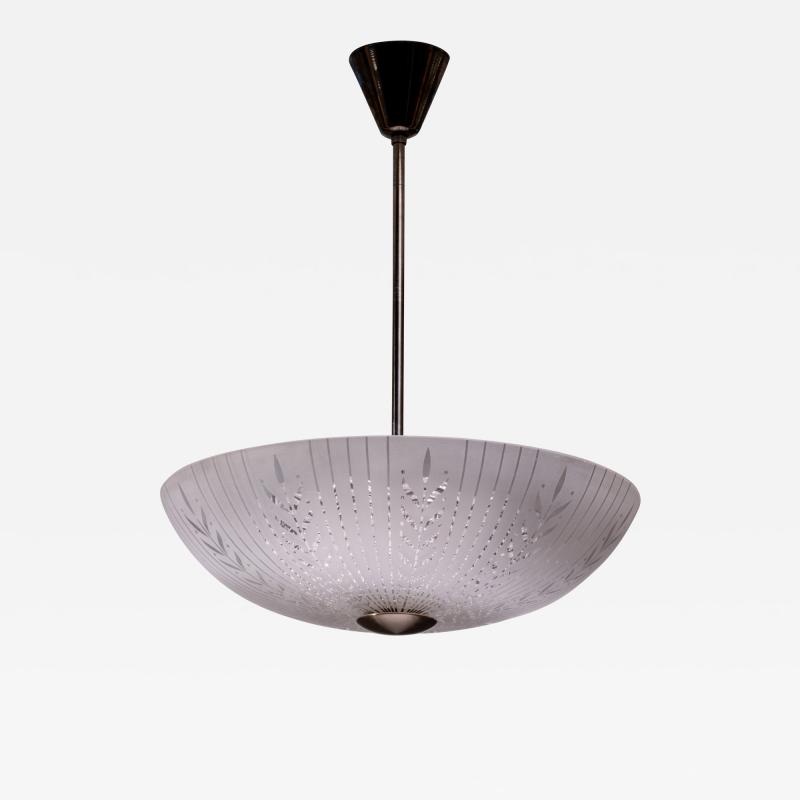  Orrefors Orrefors striped glass pendant