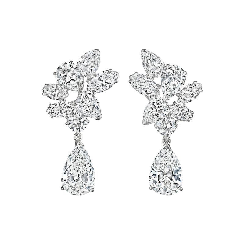  Oscar Heyman Brothers Oscar Heyman Mid Century Diamond Earrings