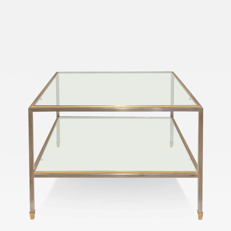  P E Guerin P E Guerin Exquisitely Crafted Steel and Burnished Brass Dore Table 1982
