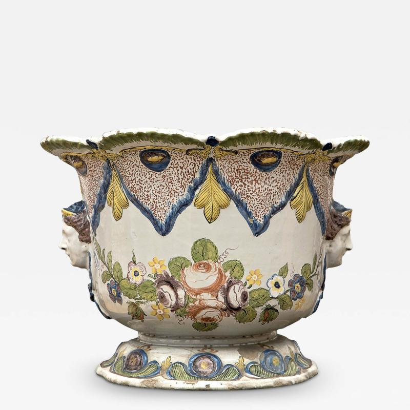  PHILIPPE MOMBAERS 9784 A VERY RARE AND MASSIVE PAIR OF FA ENCE JARDINI RES