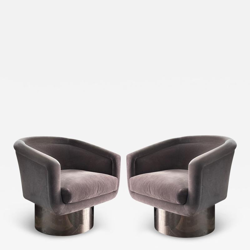  Pace Collection Leon Rosen for Pace Collection Swivel Chairs 1970