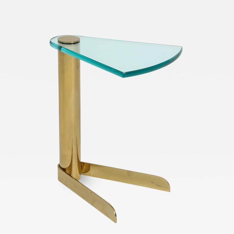  Pace Collection Pace Brass Glass Side Table