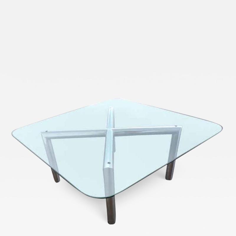  Pace Collection Pace Style X Base Tubular Chrome Coffee Table