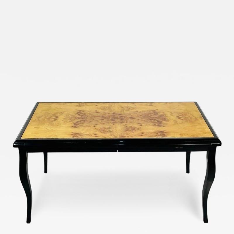  Pace Collection Vintage Desk With Burlwood Top in the style of Pace Collection USA 1970s