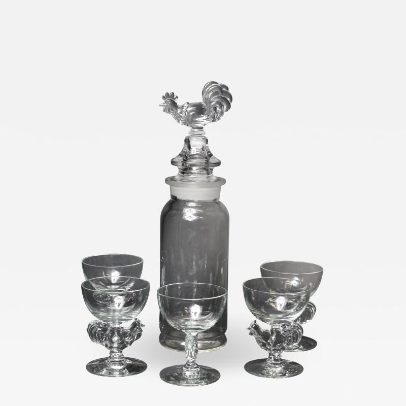  Paden City Glass Art Deco Cocktail Mixer and 5 Glasses by Paden City Glass 1935 United States