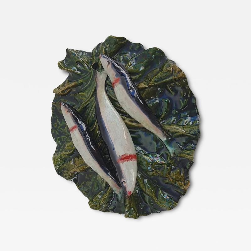  Palissy Ware Palissy Majolica 45 Palissy majolica Leaf with sardines 