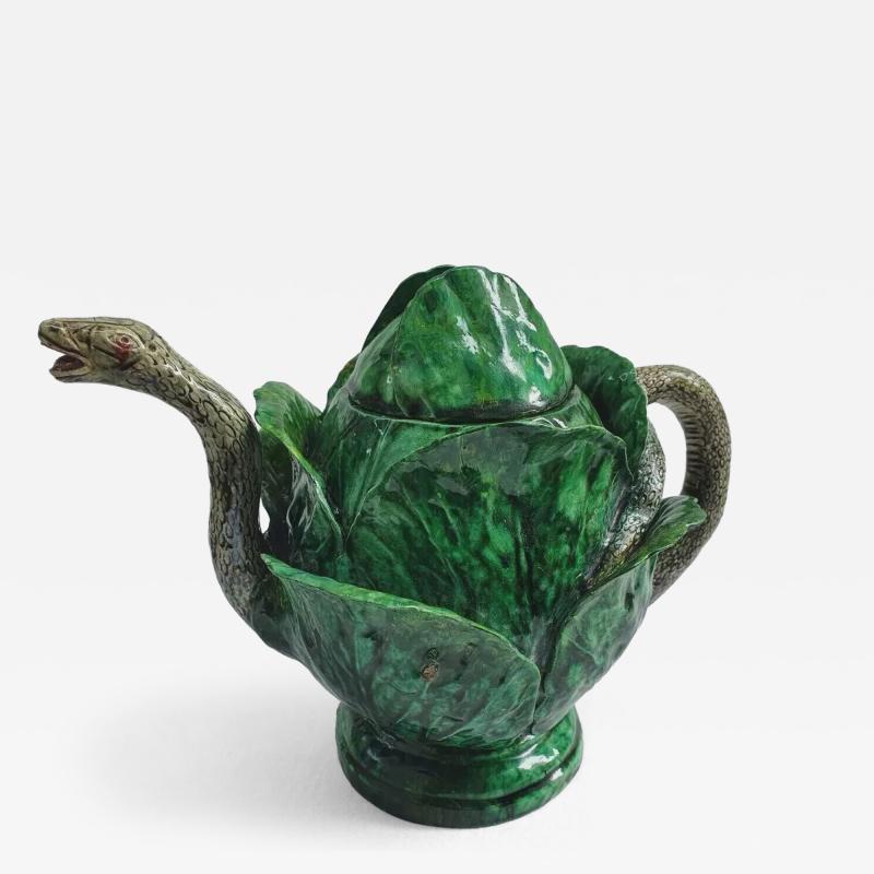  Palissy Ware Palissy Majolica 50 Portuguese Pbalissy majolica ig teapot 