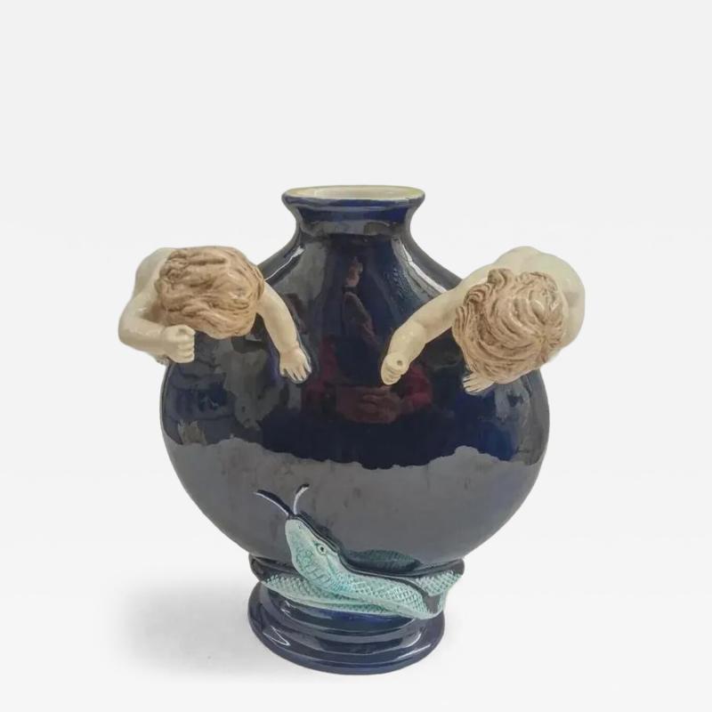  Palissy Ware Palissy Majolica 59 Palissy majolica vase Hugo lonitz 