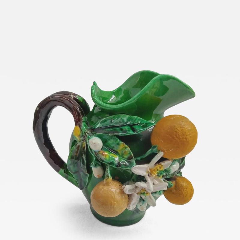  Palissy Ware Palissy Majolica 75 Majolica French Menton small jar piece