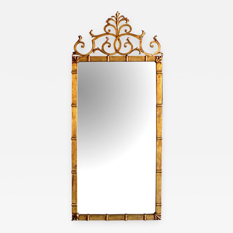  Palladio A stylish Italian Hollywood regency rectangular mirror attributed to Palladio