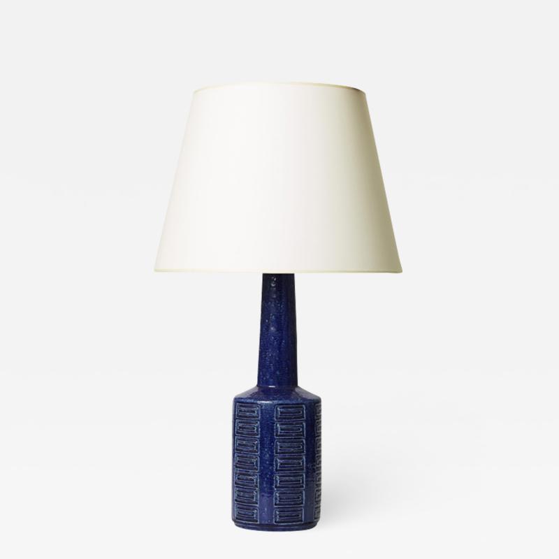  Palshus Table lamp in cobalt with relief relief by Palshus
