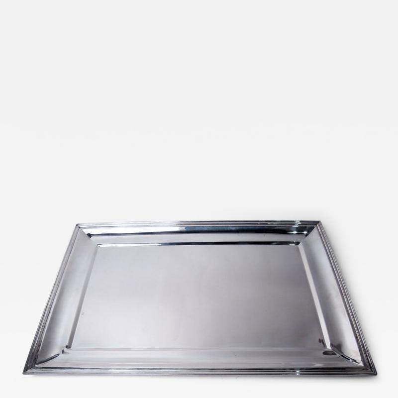  Pampaloni Large Italian Retro Deco Modern Sterling Silver Tray
