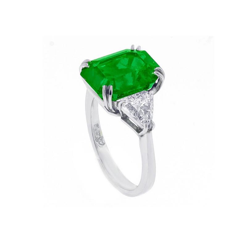  Pampillonia Gem Colombian Emerald Ring