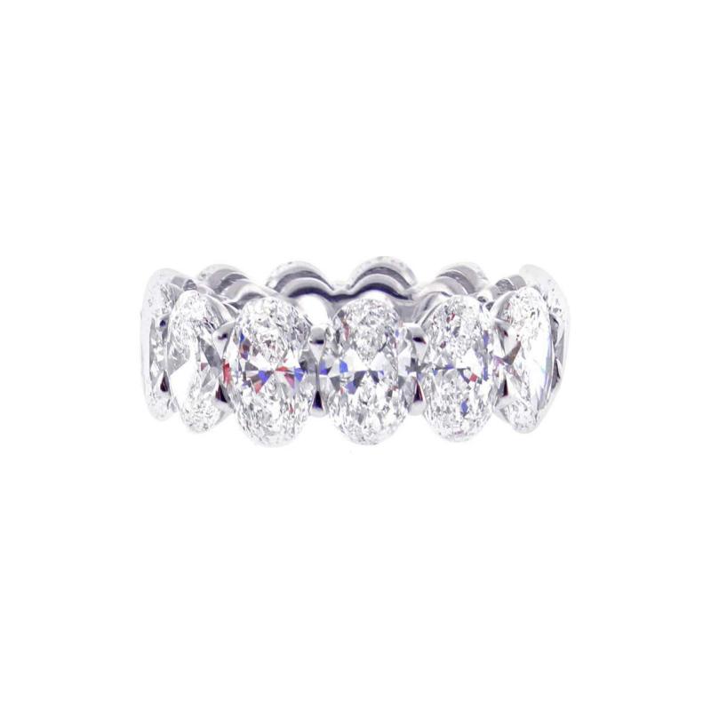  Pampillonia One Carat Each G I A Diamond Oval Band Ring by Pampillonia