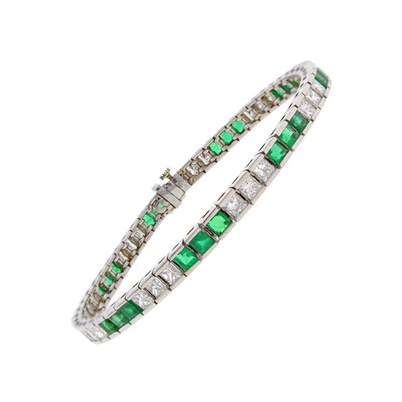  Pampillonia Pampillonia Emerald Diamond Bracelet