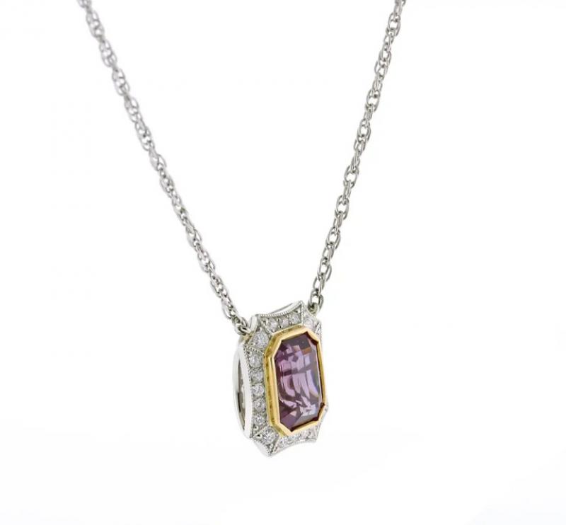  Pampillonia Purple Sapphire Necklace