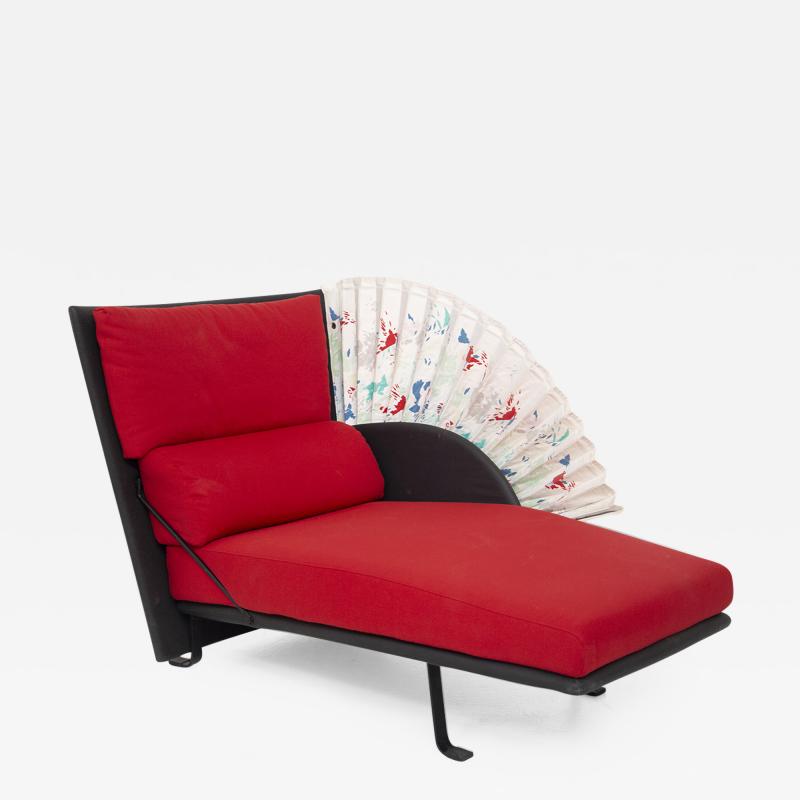  Paolo Nava Le Mirande Chaise Longue By Paolo Nava for Flexiform in Leather and Cotton