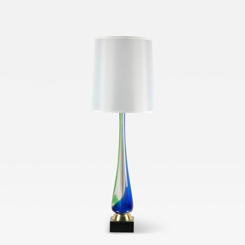  Paolo Venini and Giacomo Cappellin Monumental Murano glass lamp by Fulvio Bianconi for Venini