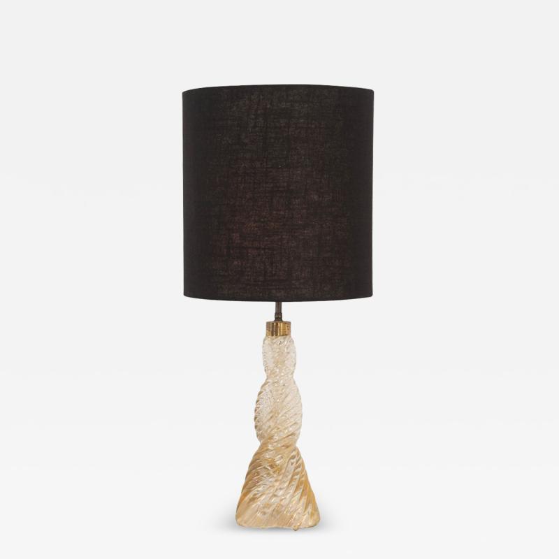  Paolo Venini and Giacomo Cappellin Paolo Venini Braided Diamointe Table lamp for Venini Italy 1940c 