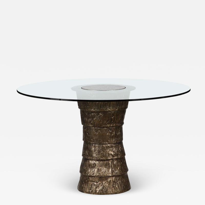  Paul Marra Design Brutalist Style Pedestal Table