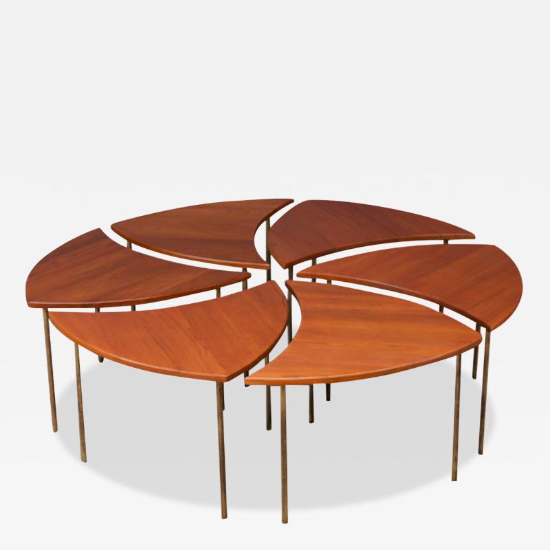  Peter Hvidt Orla M lgaard Nielsen Peter Hvidt Modular Teak Brass Coffee Table for France Son