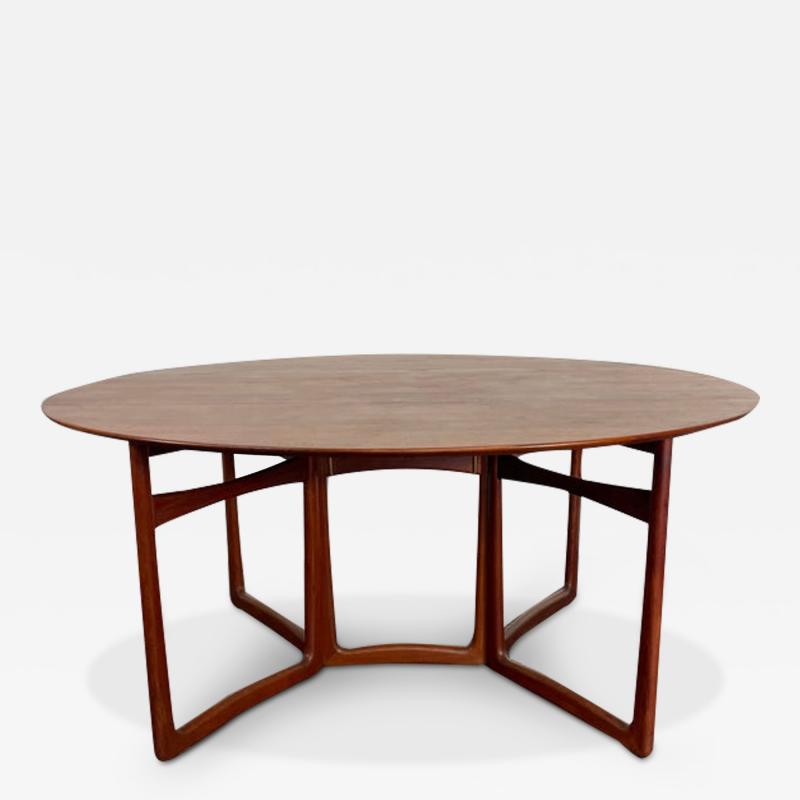  Peter Hvidt Orla M lgaard Nielsen Peter Hvidt Orla Molgaard Nielsen Drop Leaf Dining Table in Solid Teak