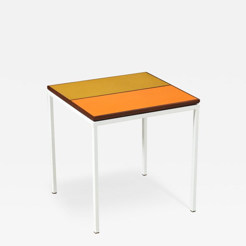  Peter Pepper Products Mid Century Two Tone Resin Color Side Table by Peter Pepper Products