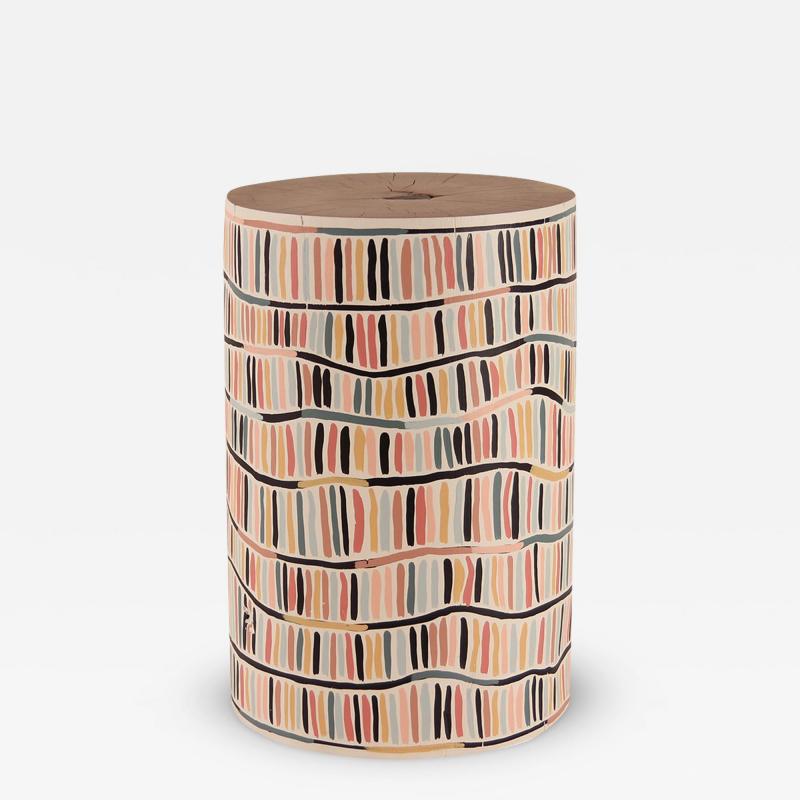  Pfeifer Studio Color Zip Hand Painted Log Table