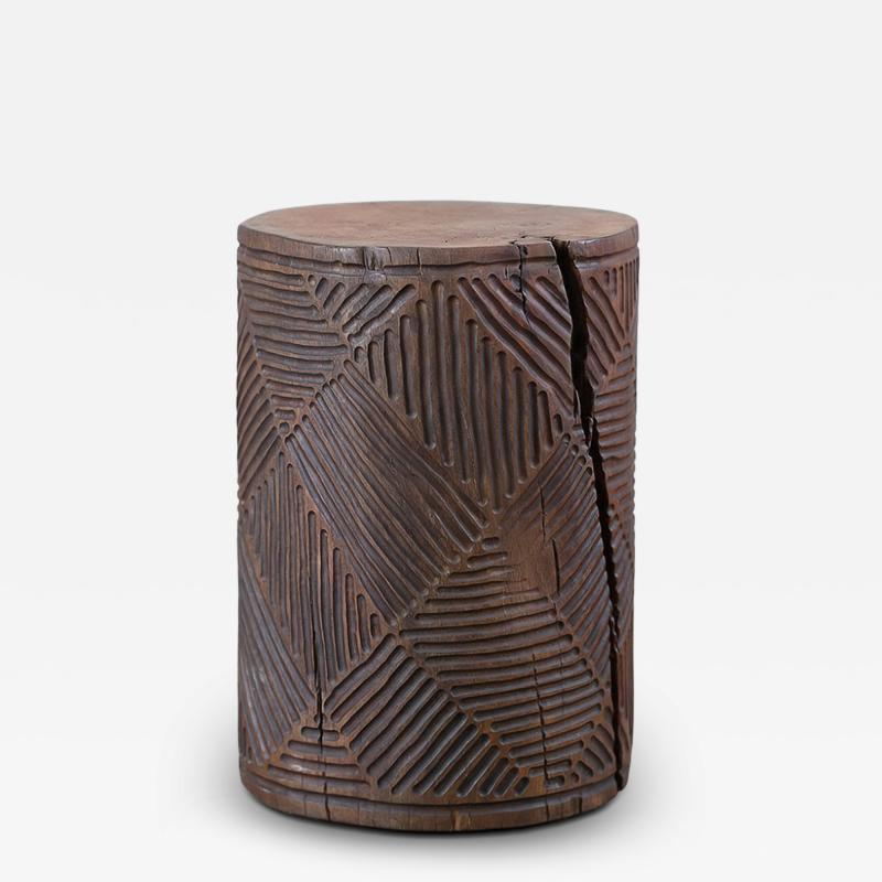  Pfeifer Studio Ossian Hand Carved Log Table S01