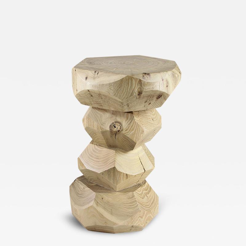  Pfeifer Studio Piedra Bleached Wood Side Table