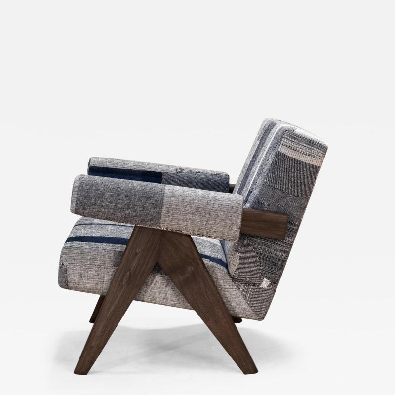  Phantom Hands Phantom Hands Upholstered Easy Armchair in KeSa Indigo Fabric