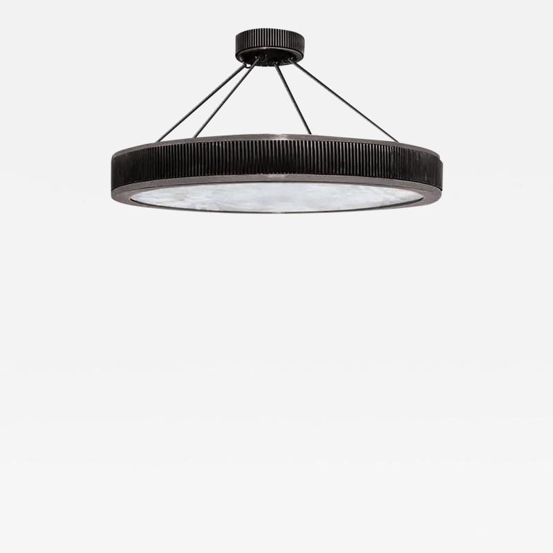  Phoenix Gallery Bespoke BSR28 Rock Crystal Semi Flush Mounts by Phoenix