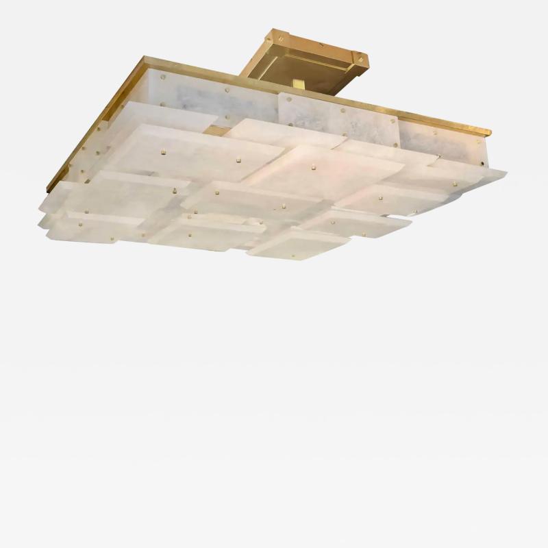  Phoenix Gallery Bespoke CPS Rock Crystal Semi Flush Mounts by Phoenix