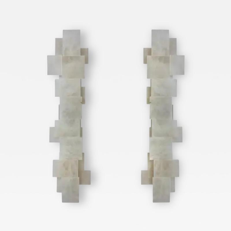  Phoenix Gallery Bespoke CPS42 Rock Crystal Sconces By Phoenix