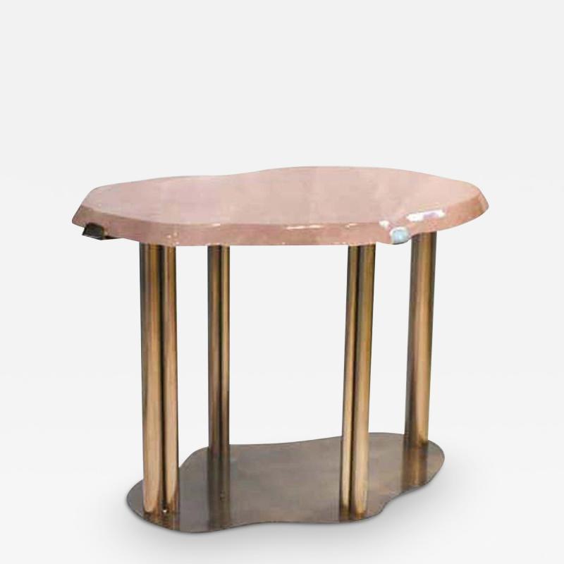  Phoenix Gallery Bespoke Cloud Form Rose Quartz Cocktail Table