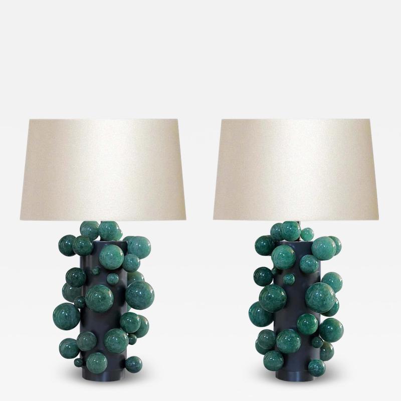  Phoenix Gallery Bespoke Green Bubble Lamps By Phoenix