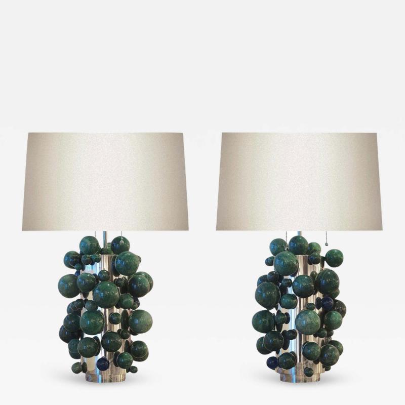  Phoenix Gallery Bespoke Green Quartz Bubble Lamps By Phoenix