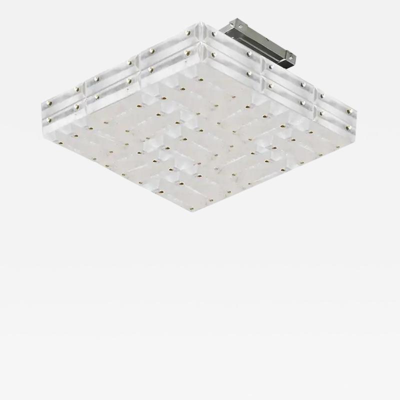  Phoenix Gallery Bespoke MPR19 Rock Crystal Flushmount by Phoenix