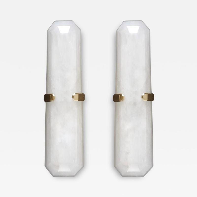  Phoenix Gallery Bespoke MWR17 Rock Crystal Sconces By Phoenix