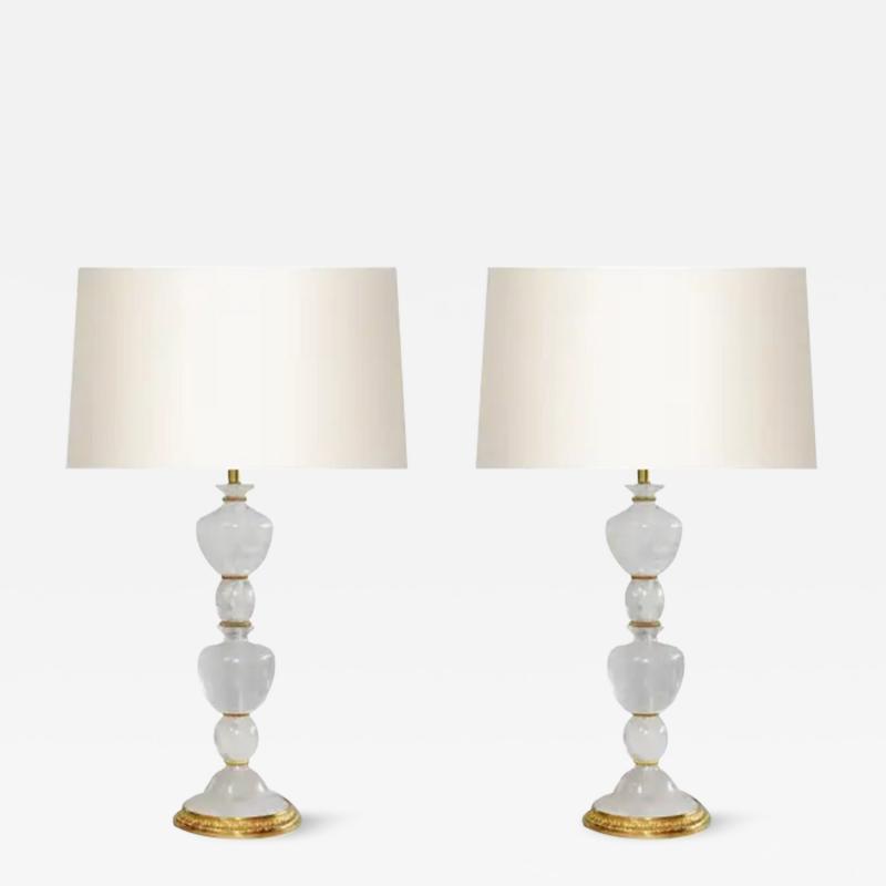  Phoenix Gallery Bespoke OMT10 Rock Crystal Lamps By Phoenix