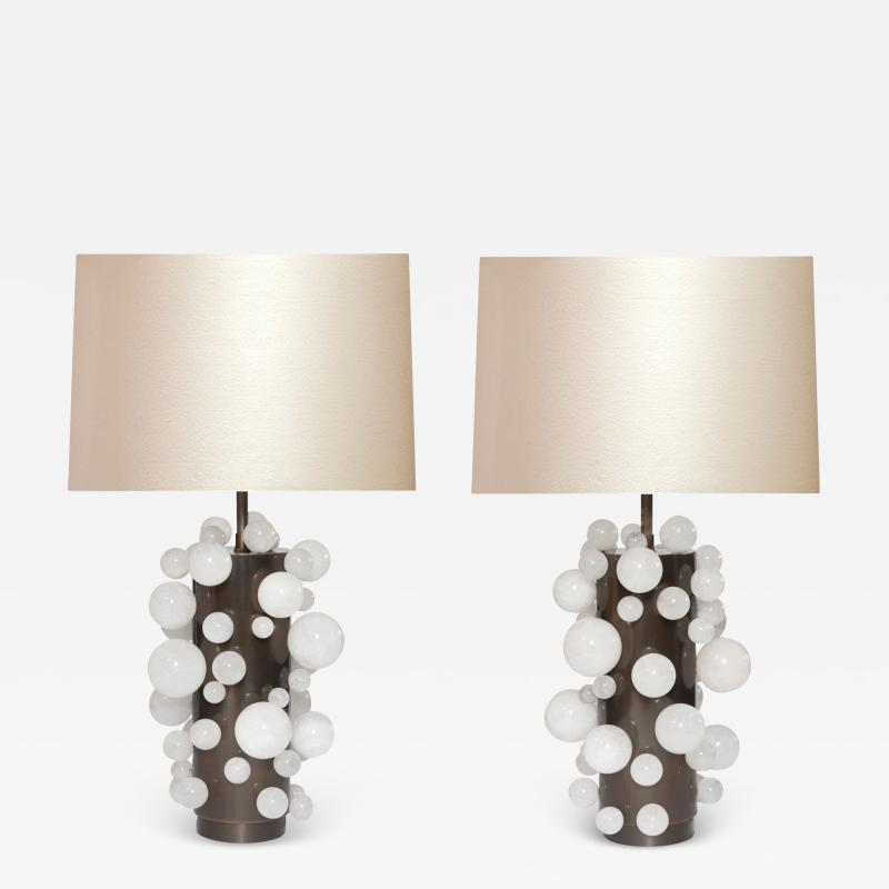  Phoenix Gallery Bespoke Rock Crystal Bubble Lamps by Phoenix