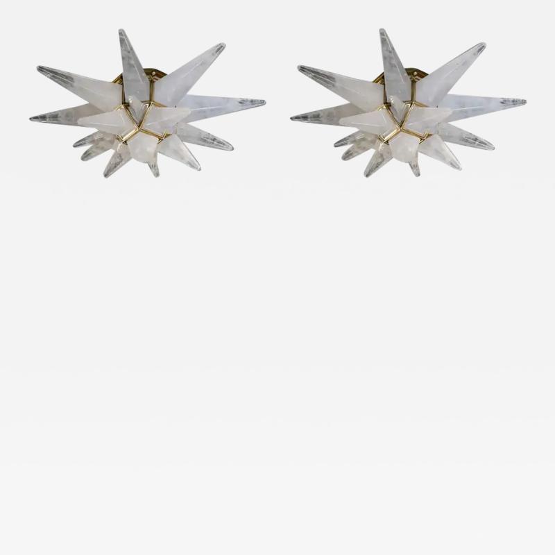  Phoenix Gallery Bespoke Star20 Rock Crystal Flush Mount by Phoenix