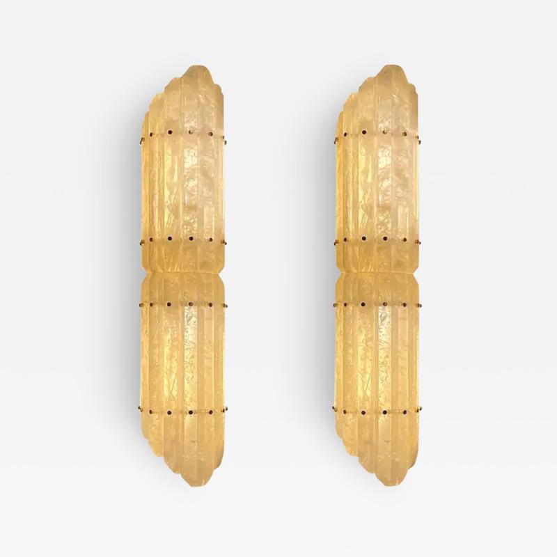  Phoenix Gallery Bespoke TPB30 Rock Crystal Sconces By Phoenix