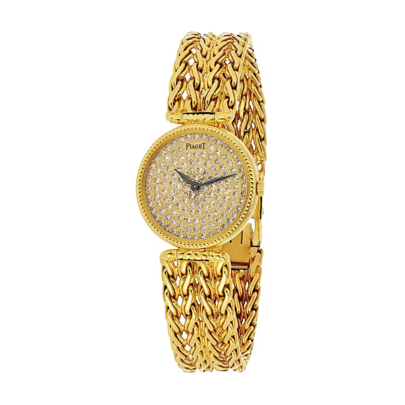  Piaget Piaget Slim 18K Yellow Gold Ref 2231N36 18 Jewels Round Dial 23mm Watch