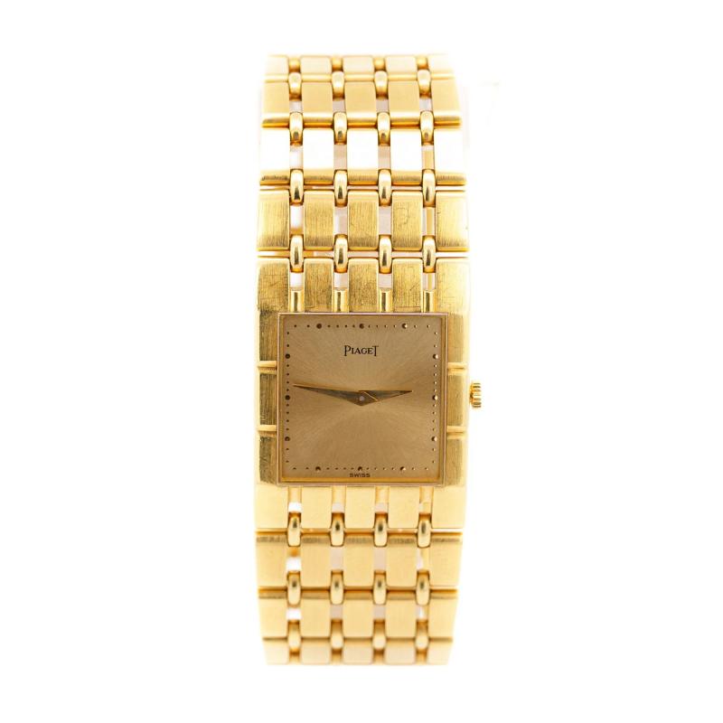  Piaget Vintage 18K Gold Piaget Polo 91321 K51 Automatic Watch with Original Pouch