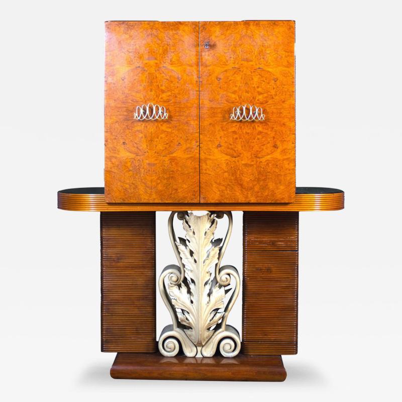  Pierluigi Colli Outstanding Art Deco Italian Bar Cabinet by Pierluigi Colli