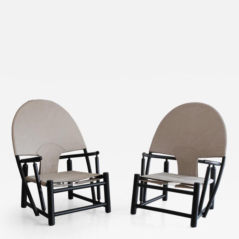  Piero Palange Werther Toffoloni PAIR OF HOOP CHAIRS BY PIERO PALANGE WERTHER TOFFOLONI