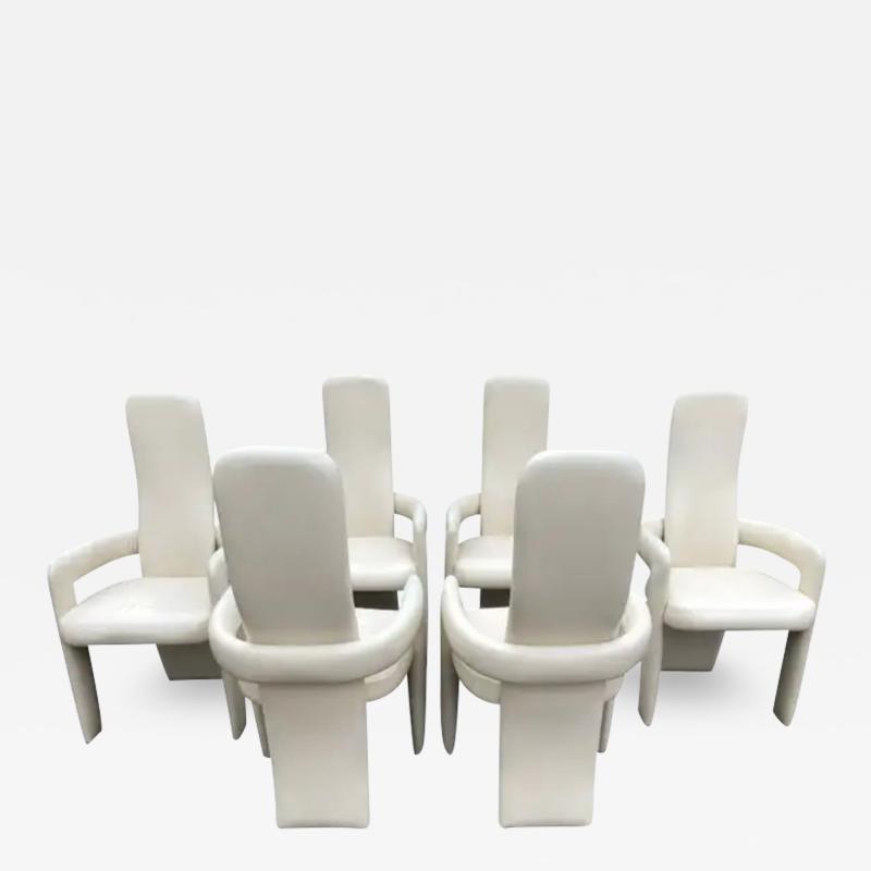  Pietro Costantini Sexy Sculptural Set 6 Pietro Costantini style Tall Back dining Chair Post Modern